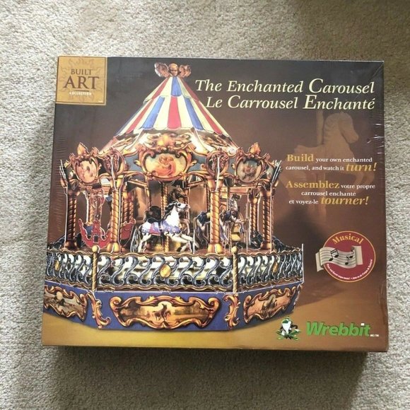 Wrebbit Other - BUILT ART Musical ENCHANTED CAROUSEL Kit Wrebbit Other - BUILT ART Musical ENCHANTED CAROUSEL Kit
